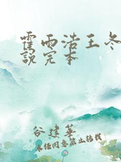 霍雨浩王冬儿小说完本