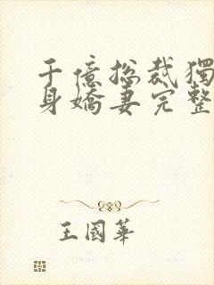 千亿总裁独宠替身娇妻完整