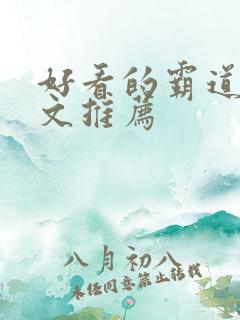 好看的霸道总裁文推荐