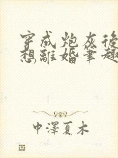 穿成炮灰后我只想离婚笔趣阁