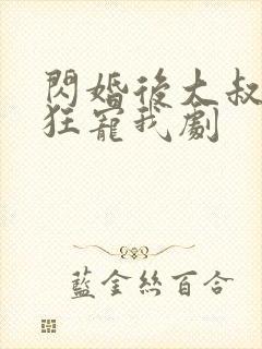 闪婚后大叔每天狂宠我剧