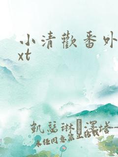 小清欢番外篇txt