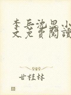 李兵沈思小说全文免费阅读