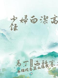 少妇白洁高义目录