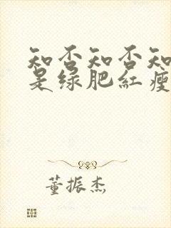 知否知否知否应是绿肥红瘦原著叫什么