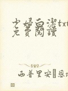 少妇白洁txt免费阅读