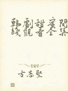 韩剧甜蜜间谍在线观看全集高清