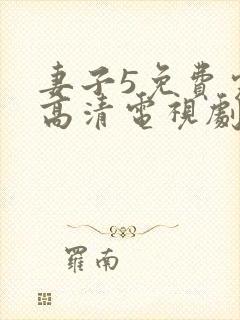 妻子5免费完整高清电视剧在线观看