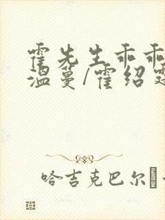 霍先生乖乖宠我温蔓/霍绍霆下装电子书