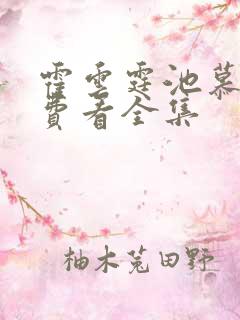 霍云霆池慕蓁免费看全集