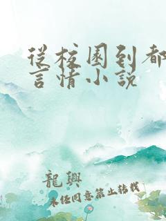 从校园到都市的言情小说