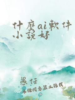 什么ai软件写小说好