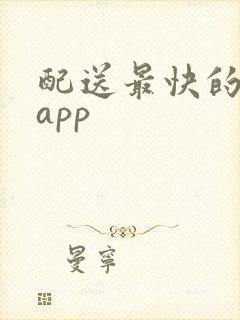配送最快的购物app