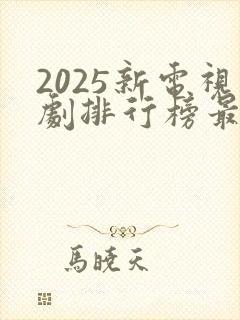 2025新电视剧排行榜最新播放