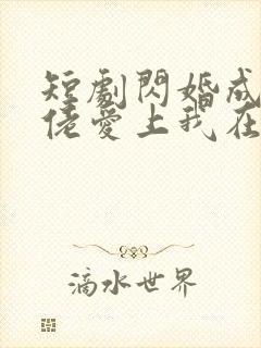 短剧闪婚成宠大佬爱上我在线免费看