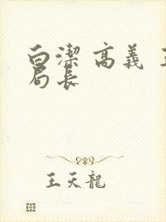 白洁 高义 王局长