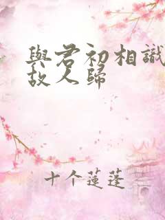 与君初相识犹若故人归