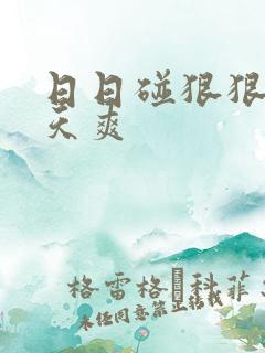 日日碰狠狠碰天天爽