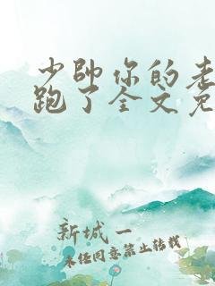少帅你的老婆又跑了全文免费读