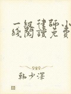 一级律师小说在线阅读免费