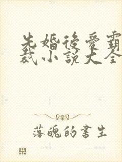 先婚后爱霸道总裁小说大全