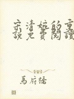 宋清婉的重生小说免费阅读