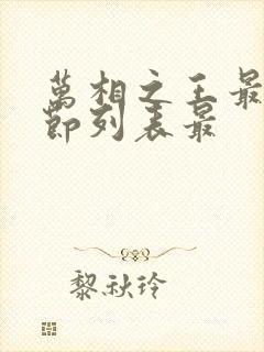 万相之王最新章节列表最