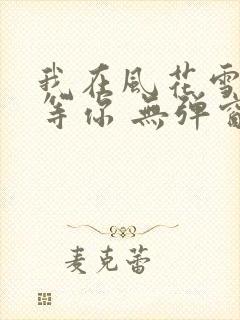 我在风花雪月里等你 无弹窗