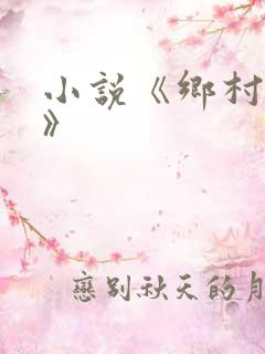 小说《乡村支教》