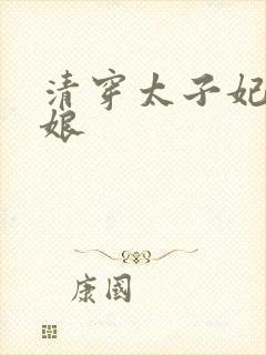 清穿太子妃 姑娘