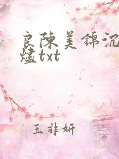 良陈美锦沉香灰烬txt