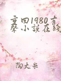重回1980有声小说在线听