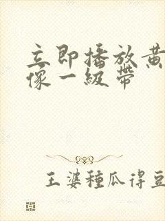 立即播放黄色录像一级带