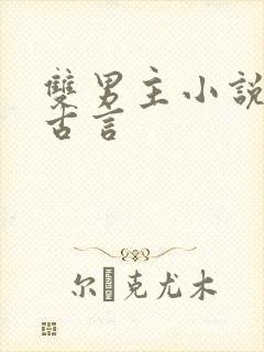 双男主小说推荐古言