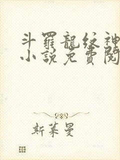 斗罗龙纹神棍的小说免费阅读