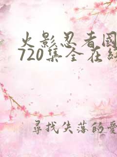 火影忍者国语版720集全在线观看