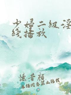 少妇二级淫片在线播放