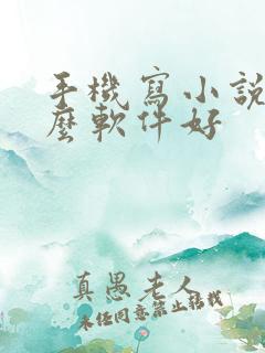 手机写小说用什么软件好