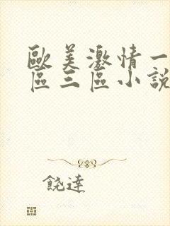 欧美激情一区二区三区小说