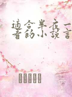 适合半夜一个人看的小说言情