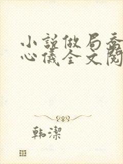 小说做局乔梁叶心仪全文阅读