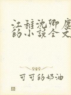 江稚沈卿尘江瑶的小说全文免费阅读最新