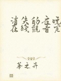 消失的夜晚电影在线观看完整版
