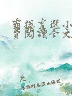 霸总盲选小说免费阅读全文