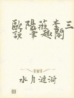 欧阳薇李三坡小说 笔趣阁