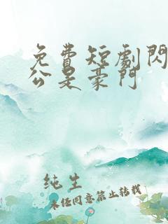 免费短剧闪婚老公是豪门