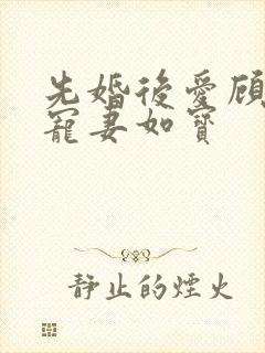 先婚后爱顾先生宠妻如宝