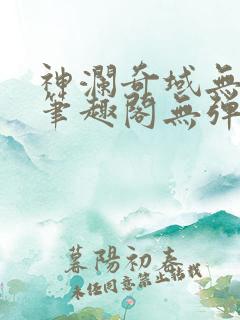 神澜奇域无双珠笔趣阁无弹窗