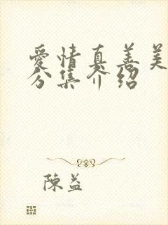 爱情真善美剧情分集介绍