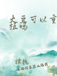 大豆可以重茬种植吗